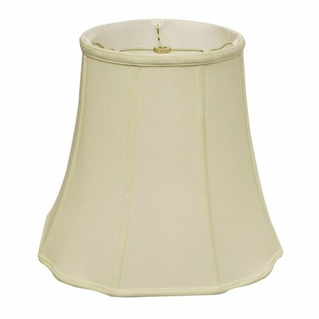 HOMEROOTS 16 in. Ivory Premium Octagon Monay Shantung Lampshade, Egg 469709